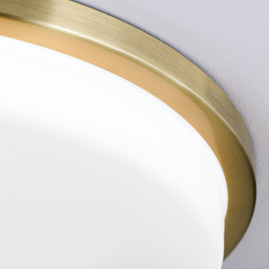 Orion Lerox sárgaréz-opál LED mennyezeti lámpa (ORI-DL 7-670/40_BR) LED 1 izzós IP20
