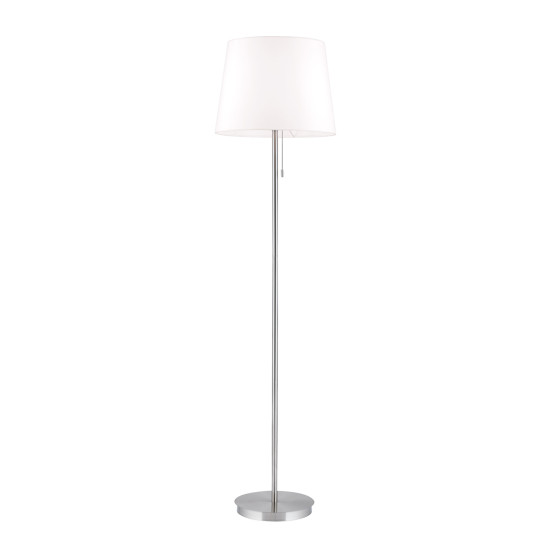 Orion Ludwig szatén króm-fehér állólámpa (ORI-Stl 12-1186/1_S_CHR) E27 1 izzós IP20