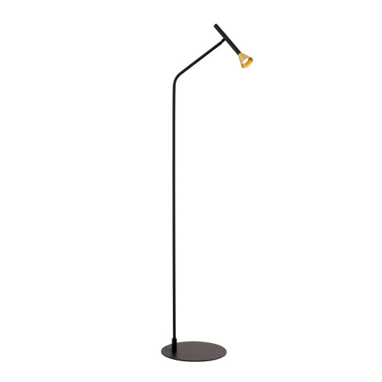 Orion Odeon fekete-sárgaréz LED állólámpa (ORI-Stl 12-1286) LED 1 izzós IP20