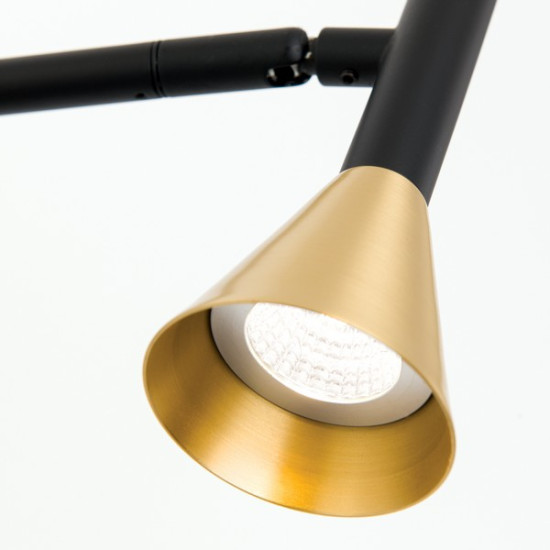 Orion Odeon fekete-sárgaréz LED falikar (ORI-WA 2-1468) LED 1 izzós IP20