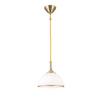 Orion Old Lamp sárgaréz-opál függesztett lámpa (ORI-HL 6-1808/1) E27 1 izzós IP20