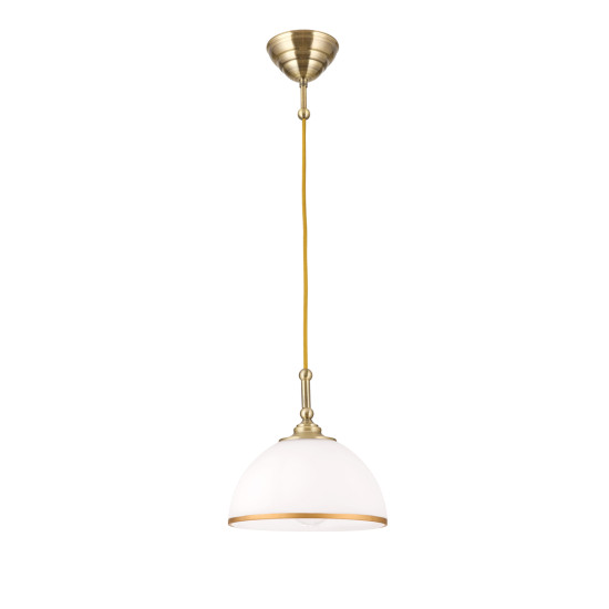 Orion Old Lamp sárgaréz-opál függesztett lámpa (ORI-HL 6-1808/1) E27 1 izzós IP20