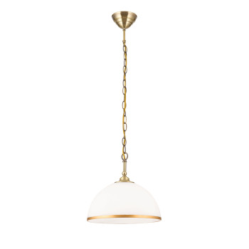 Orion Old Lamp sárgaréz-opál függesztett lámpa (ORI-HL 6-1809/1) E27 1 izzós IP20