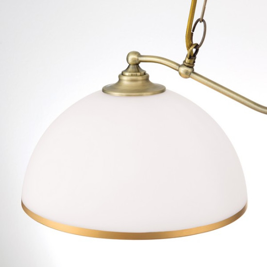 Orion Old Lamp sárgaréz-opál függesztett lámpa (ORI-HL 6-1810/2) E27 2 izzós IP20