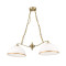 Orion Old Lamp sárgaréz-opál függesztett lámpa (ORI-HL 6-1810/2) E27 2 izzós IP20