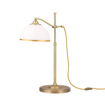 Orion Old Lamp sárgaréz-opál asztali lámpa (ORI-LA 4-1213/1) E27 1 izzós IP20
