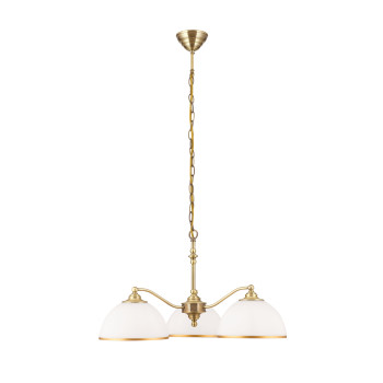 Orion Old Lamp sárgaréz-opál csillár (ORI-LU 1838/3) E27 3 izzós IP20