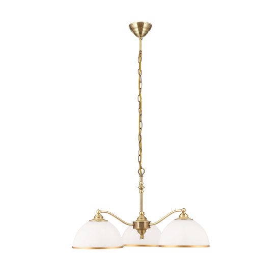 Orion Old Lamp sárgaréz-opál csillár (ORI-LU 1838/3) E27 3 izzós IP20