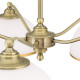Orion Old Lamp sárgaréz-opál csillár (ORI-LU 1838/5) E27 5 izzós IP20