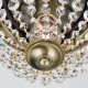 Orion Plafond sárgaréz-átlátszó mennyezeti lámpa (ORI-DLU 1840/26_BR) E27 1 izzós IP20