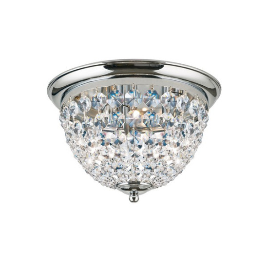 Orion Plafond króm-átlátszó mennyezeti lámpa (ORI-DLU 1840/35_CHR) E27 3 izzós IP20