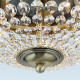 Orion Plafond sárgaréz-átlátszó mennyezeti lámpa (ORI-DLU 1840/47_BR) E27 6 izzós IP20