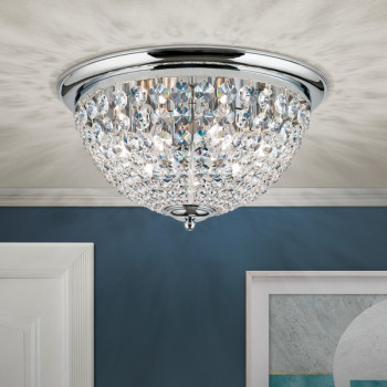 Orion Plafond króm-átlátszó mennyezeti lámpa (ORI-DLU 1840/47_CHR) E27 6 izzós IP20