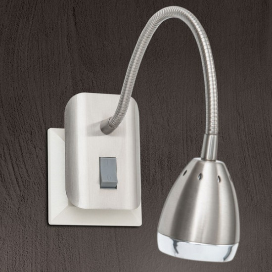 Orion Plano szatén króm LED falikar (ORI-Str 10-469) LED 1 izzós IP20