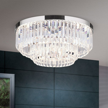 Orion Prism króm-átlátszó LED mennyezeti lámpa (ORI-DL 7-666/55_CHR) LED 1 izzós IP20