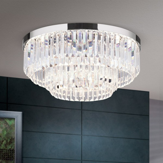 Orion Prism króm-átlátszó LED mennyezeti lámpa (ORI-DL 7-666/55_CHR) LED 1 izzós IP20