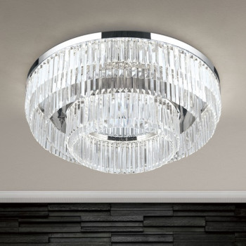 Orion Prism króm-átlátszó LED mennyezeti lámpa (ORI-DL 7-666/95_CHR) LED 1 izzós IP20