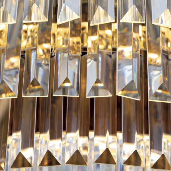 Orion Prism arany-átlátszó LED mennyezeti lámpa (ORI-DL 7-666/95_GO) LED 1 izzós IP20
