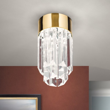 Orion Prism arany-átlátszó LED mennyezeti lámpa (ORI-DL 7-684_GO) LED 1 izzós IP20