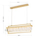 Orion Prism arany-átlátszó LED függesztett lámpa (ORI-HL 6-1701/90x17_GO) LED 1 izzós IP20