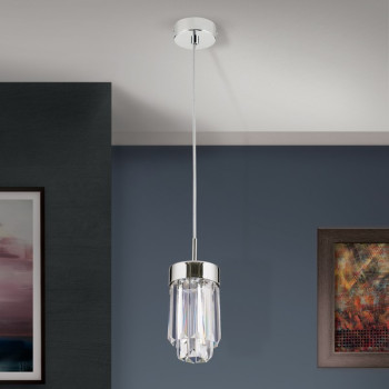 Orion Prism króm-átlátszó LED függesztett lámpa (ORI-HL 6-1702_CHR) LED 1 izzós IP20