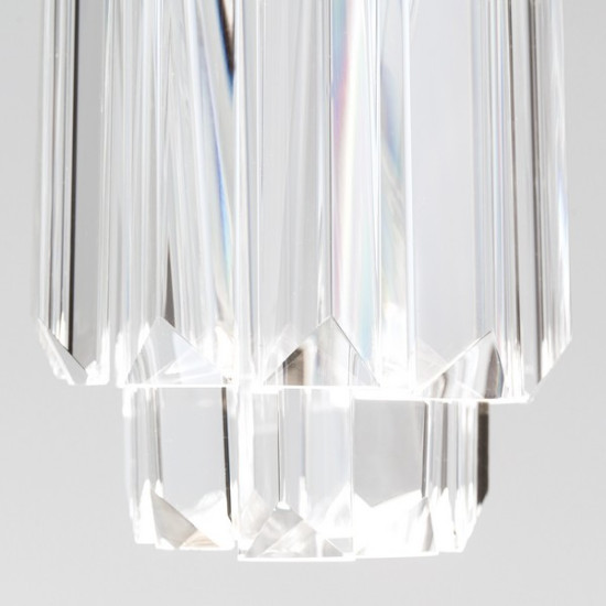 Orion Prism króm-átlátszó LED függesztett lámpa (ORI-HL 6-1702_CHR) LED 1 izzós IP20