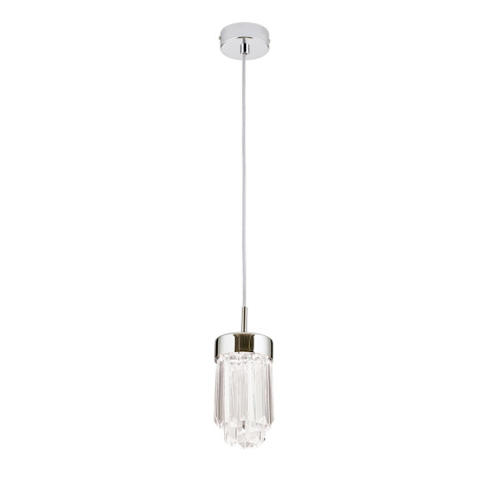 Orion Prism króm-átlátszó LED függesztett lámpa (ORI-HL 6-1702_CHR) LED 1 izzós IP20
