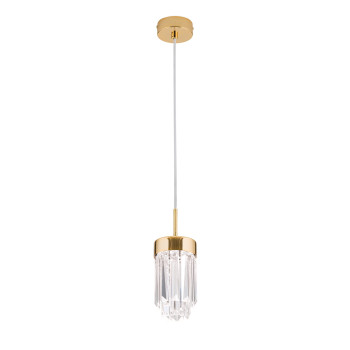 Orion Prism arany-átlátszó LED függesztett lámpa (ORI-HL 6-1702_GO) LED 1 izzós IP20
