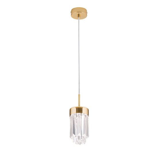 Orion Prism arany-átlátszó LED függesztett lámpa (ORI-HL 6-1702_GO) LED 1 izzós IP20