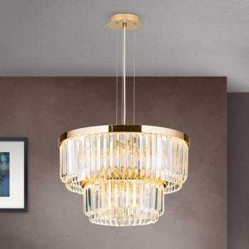 Orion Prism arany-átlátszó LED csillár (ORI-LU 2415/55_GO) LED 1 izzós IP20