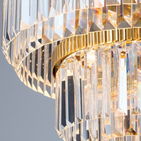 Orion Prism arany-átlátszó LED csillár (ORI-LU 2415/55_GO) LED 1 izzós IP20