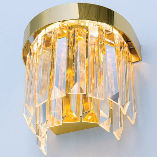 Orion Prism arany-átlátszó LED falikar (ORI-WA 2-1366_GO) LED 1 izzós IP20