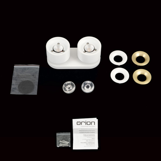 Orion Specter fehér LED mennyezeti spotlámpa (ORI-Str 10-602/2_WH) LED 2 izzós IP20