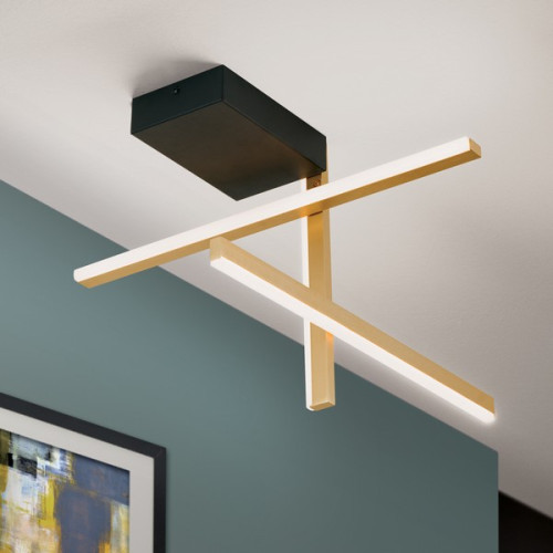 Orion Stargate arany-fekete LED mennyezeti lámpa (ORI-DL 7-688) LED 1 izzós IP20