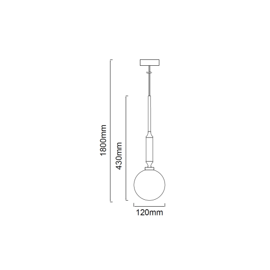 Orlicki Design Ero I Cromo C króm-fehér függesztett lámpa (OR-OR84986) G9 1 izzós IP20
