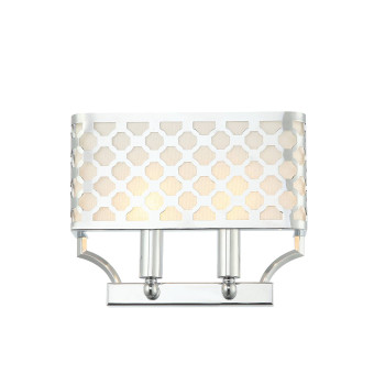 Orlicki Design Verno Parette Cromo króm-fehér fali lámpa (OR-OR84597) E14 2 izzós IP20