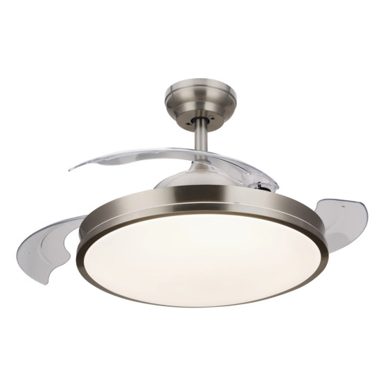 PHILIPS ATLAS nikkel-fehér LED ventilátor lámpa (PHI-8719514408555) LED 2 izzós IP20