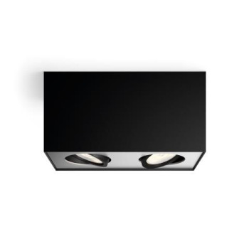 PHILIPS BOX fekete LED mennyezeti spotlámpa (PHI-8718696164532) LED 2 izzós IP20