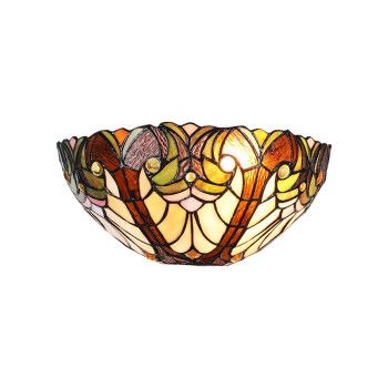 Prezent Tiffany színes Tiffany fali lámpa (PRE-1703) E27 1 izzós IP20