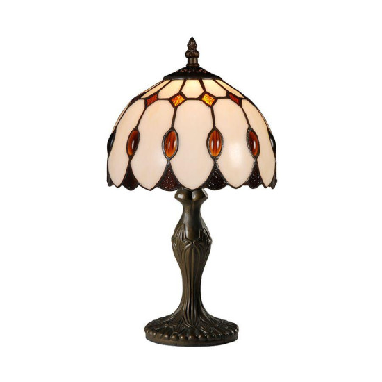 Prezent Tiffany színes Tiffany asztali lámpa (PRE-227) E14 1 izzós IP20