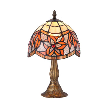 Prezent Tiffany színes Tiffany asztali lámpa (PRE-233) E14 1 izzós IP20