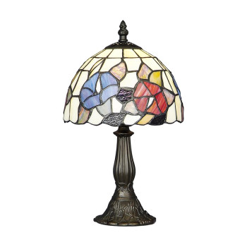 Prezent Tiffany színes Tiffany asztali lámpa (PRE-79) E14 1 izzós IP20