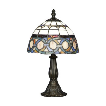 Prezent Tiffany színes Tiffany asztali lámpa (PRE-81) E14 1 izzós IP20
