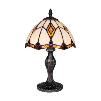 Prezent Tiffany színes Tiffany asztali lámpa (PRE-84) E14 1 izzós IP20