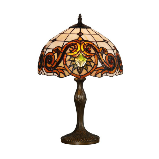 Prezent Tiffany színes Tiffany asztali lámpa (PRE-96) E27 1 izzós IP20
