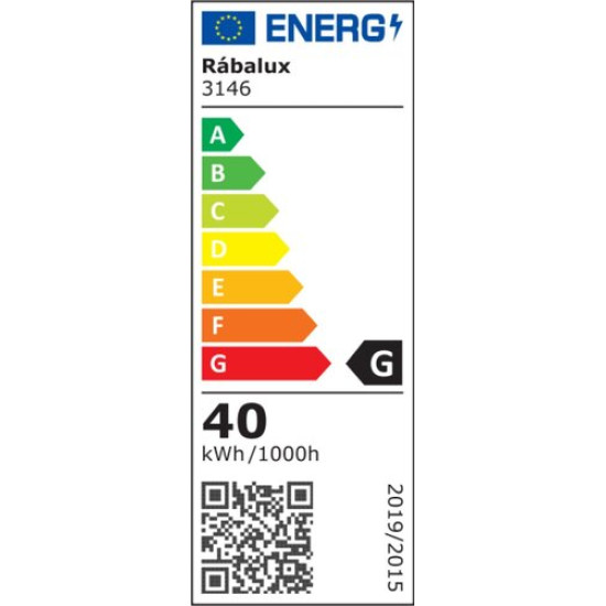 Rábalux Achilles fekete-fehér LED mennyezeti lámpa (RAB-3146) LED 1 izzós IP20