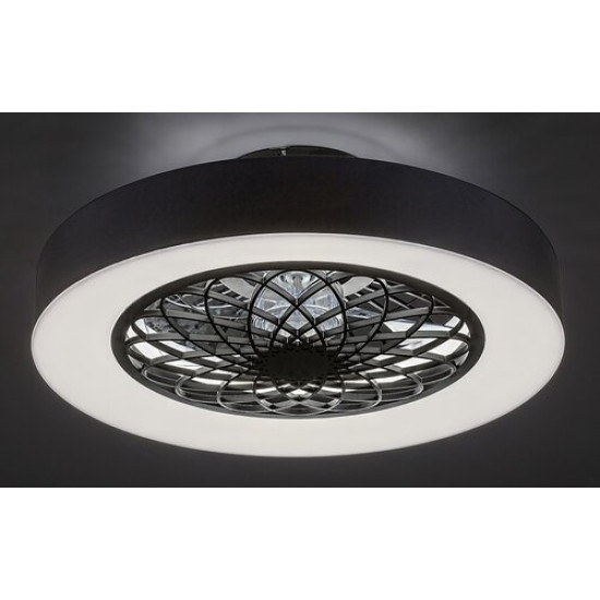 Rábalux Adonias fekete-fehér LED ventilátor lámpa (RAB-5419) LED 1 izzós IP20