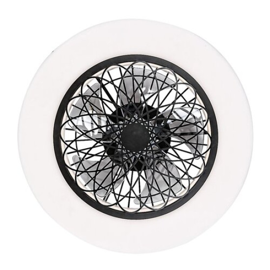 Rábalux Adonias fekete-fehér LED ventilátor lámpa (RAB-5419) LED 1 izzós IP20