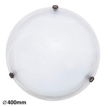 Rábalux Alabastro fehér alabástrom-bronz mennyezeti lámpa (RAB-3303) E27 2 izzós IP20