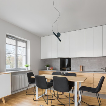 Rábalux Alaric fekete LED függesztett lámpa (RAB-72278) LED 1 izzós IP20